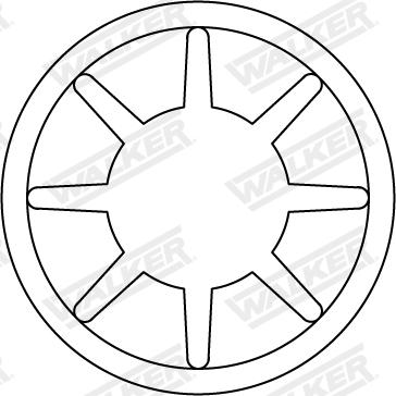 Walker 80758 - Części montażowe układu wydechowego