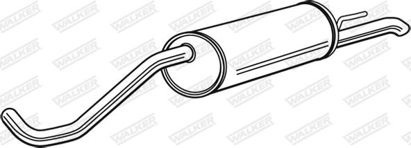 Walker 24154 - Tłumik układu wydechowego tył