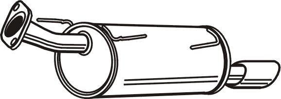 Walker 24178 - Tłumik układu wydechowego tył