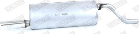 Walker 24294 - Tłumik układu wydechowego tył
