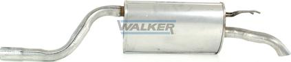Walker 23939 - Tłumik układu wydechowego tył
