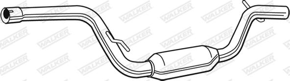 Walker 23060 - Tłumik układu wydechowego środkowy