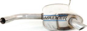 Walker 23004 - Tłumik układu wydechowego tył