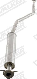 Walker 22815 - Tłumik układu wydechowego środkowy