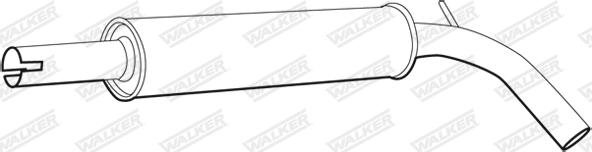 Walker 71341 - TLUMIK POLO 1.2 12V 3CYL.-HB-02- TL.SROD
