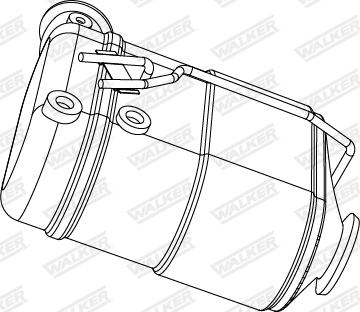 Walker 73384 - Filtr sadzy / filtr cząstek stałych, układ wydechowy