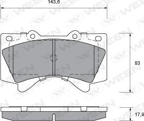 Meyle 025 243 8618/W - KLOCKI HAM. TOYOTA P. LANDCRUISER 4.5-4.7 08- Z CZUJNIKIEM