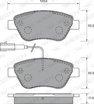 Brembo P 23 085 - Klocek hamulcowy kpl.