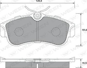 BOSCH 0 986 461 147 - Klocek hamulcowy kpl.