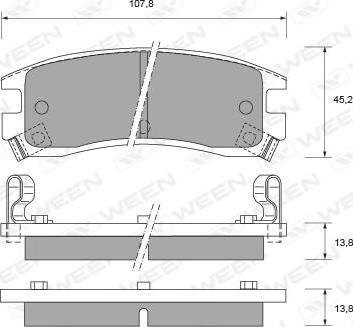 Textar 2336101 - KLOCKI HAM. OPEL T. SINTRA 96-