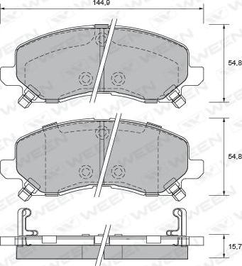 Maxgear 19-3603 - KLOCKI HAM. JEEP P. COMPASS 06-