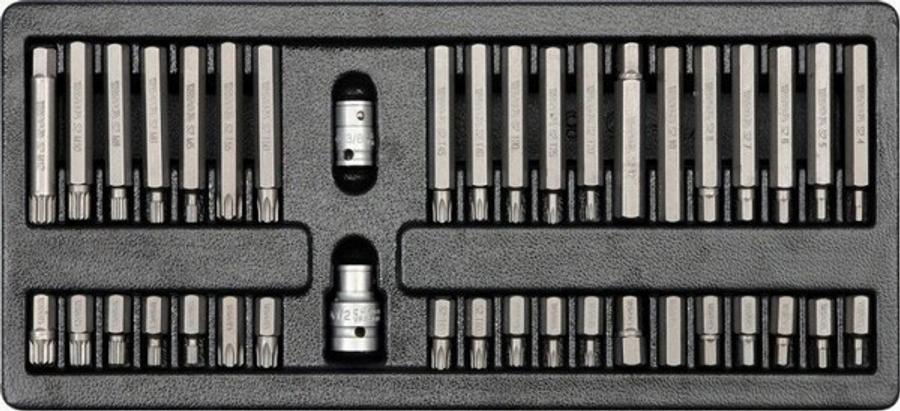 YATO YT-5538 - WKŁADKA DO SZUFLADY KOŃCÓWKI WKRĘTAKOWE BITY 40 CZ
