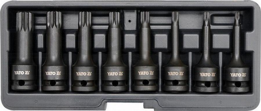 YATO YT-1069 - ZESTAW KLUCZY UDAROWYCH SPLINE 8CZ