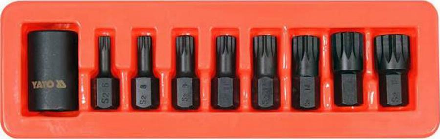 YATO YT10663 - ZESTAW UDAROWYCH KLUCZY TRZPIENIOWYCH SPLINE 1-2