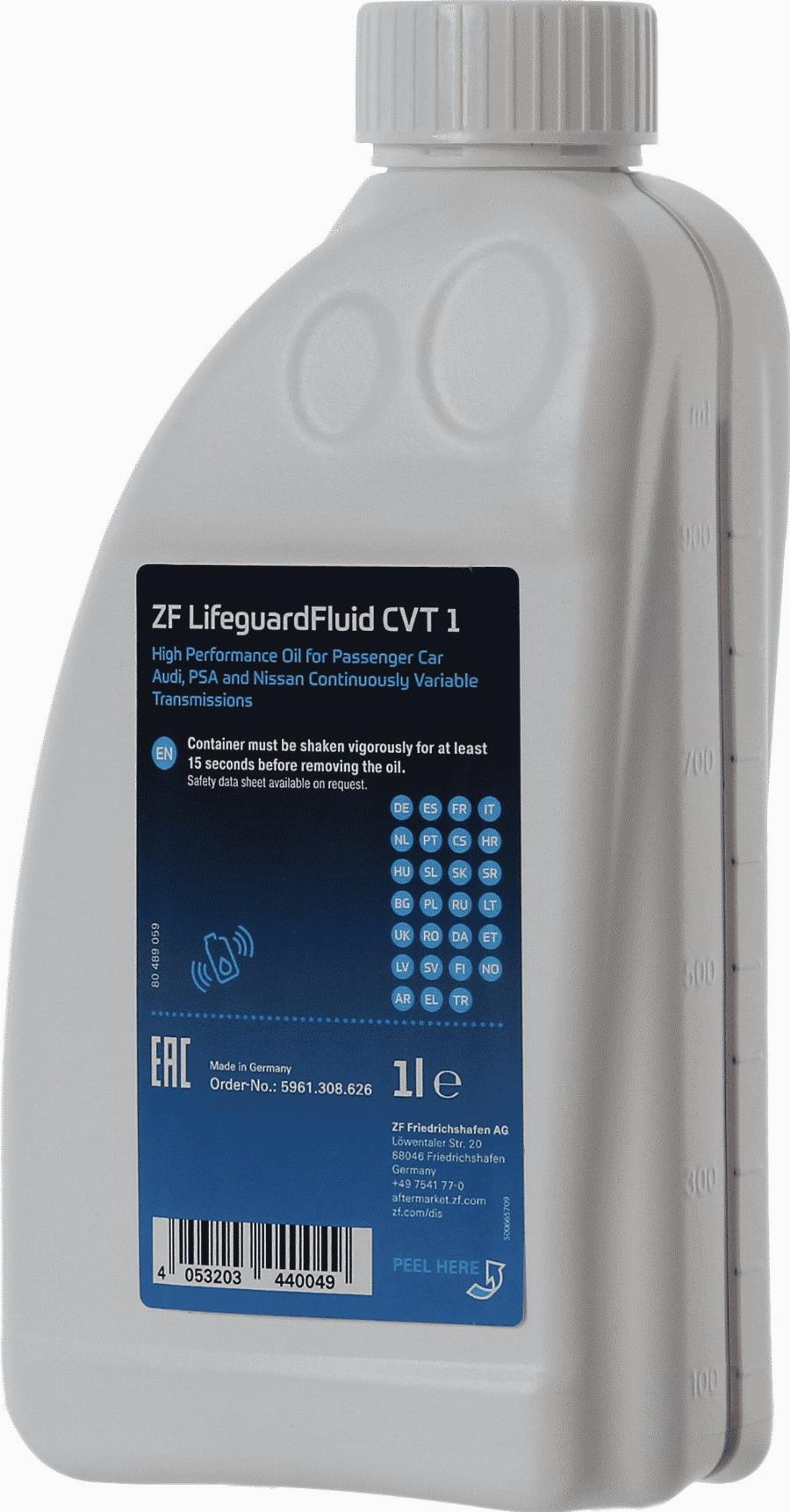 ZF 5961.308.626 - OLEJ ZF LIFEGUARDFLUID CVT 1 1L