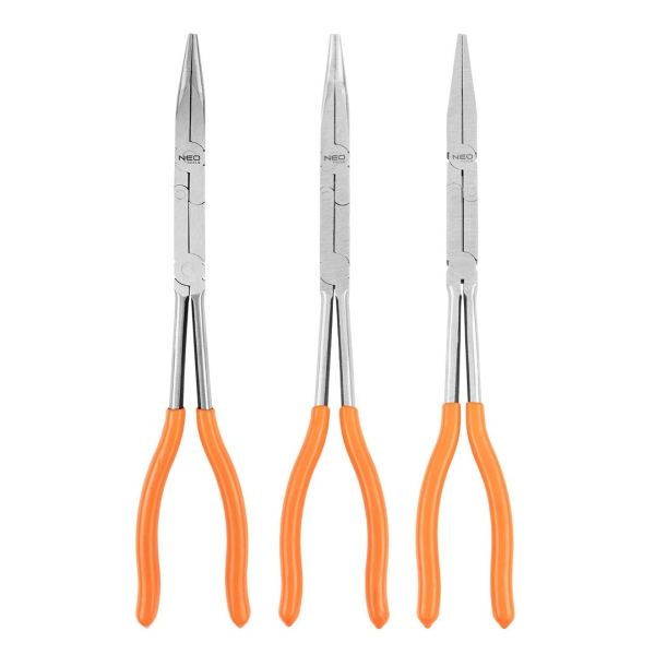NEO TOOLS 01-293 - SZCZYPCE Z PODWÓJNYM PRZEGUBEM CRV. 3 EL.