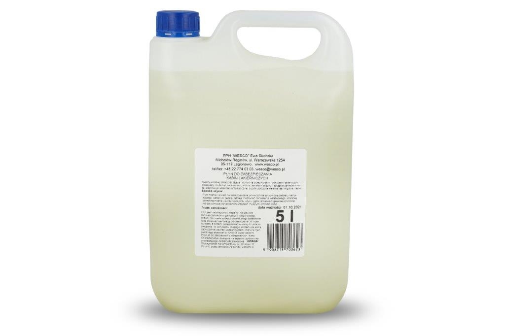 WESCO WESCO 03623 - PŁYN DO KABIN LAKIERNICZYCH 5L - WESCO 03623