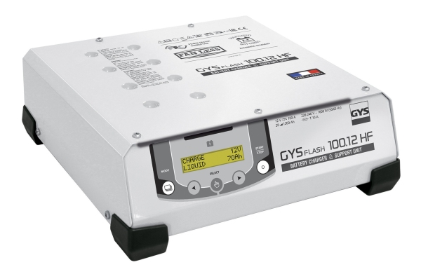 GYS 029415 - PROSTOWNIK AUTOMATYCZNY GYSFLASH 100.12 HF - 12V 100A. PRZEWODY 5M