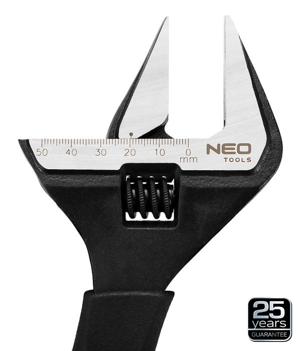 NEO TOOLS 03-016 - KLUCZ NASTAWNY 250 MM. ZAKRES 0-50 MM