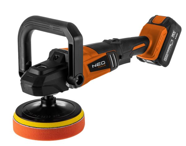 NEO TOOLS 04-602 - POLERKA AKUMULATOROWA BEZSZCZOTKOWA ENERGY 18V. LI-LON. M14 150 MM. 800-2300 MIN-1. BEZ AKUMULATORA