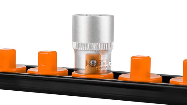 NEO TOOLS 08-002 - UCHWYTY NA NASADKI 1-4. 3-8. 1-2 - ZESTAW 6 SZT.