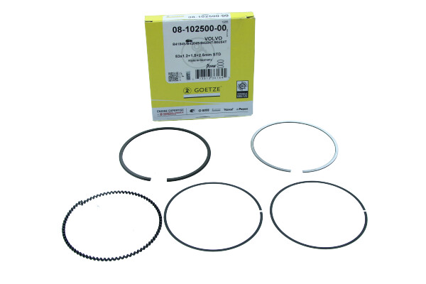 Goetze 08-102500-00 - PIERŚCIENIE TŁOKOWE VOLVO V40