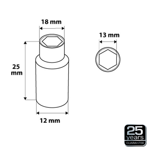 NEO TOOLS 08-231 - NASADKA SZEŚCIOKĄTNA 1-4. 13 MM. SUPERLOCK