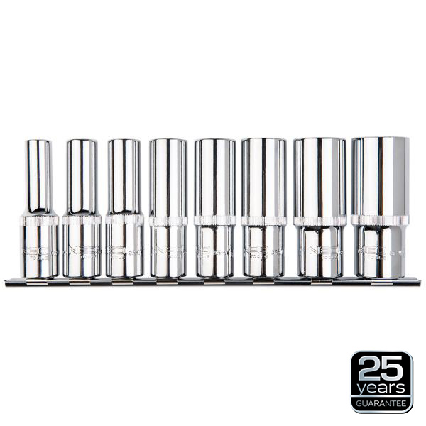 NEO TOOLS 08-650 - NASADKI SPLINE 1-2. DŁUGIE. ZESTAW 8 SZT.