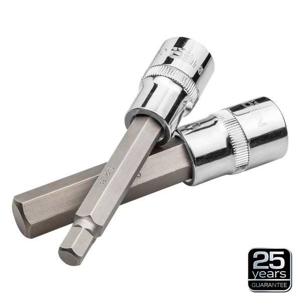 NEO TOOLS 08-706 - KOŃCÓWKI SZEŚCIOKĄTNE NA NASADCE 100 MM. ZESTAW 9 SZT.