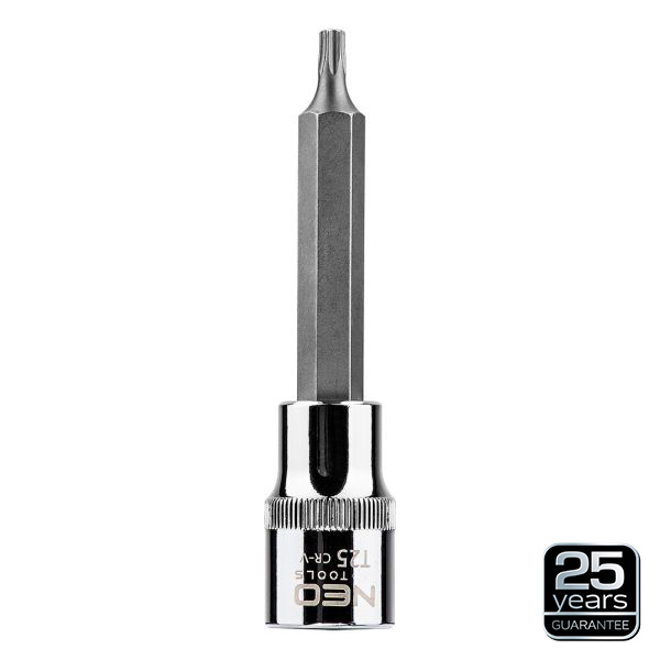 NEO TOOLS 08-761 - KOŃCÓWKA TORX NA NASADCE 1-2. T25 X 100 MM