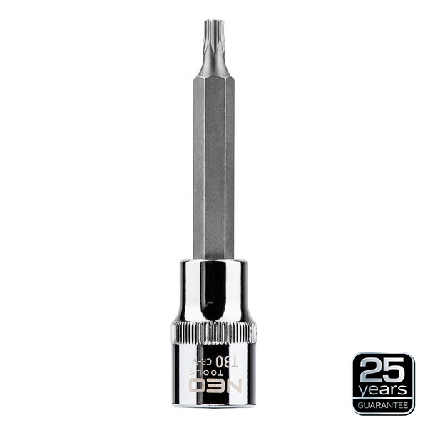 NEO TOOLS 08-763 - KOŃCÓWKA TORX NA NASADCE 1-2. T30 X 100 MM
