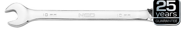 NEO TOOLS 09345 - KLUCZE PŁASKO OCZKOWE Z GRZECHOTKĄ I PRZEŁĄCZNIKIEM. ZESTAW 12 SZT.. 8 - 19 MM. MIĘKKIE ETUI