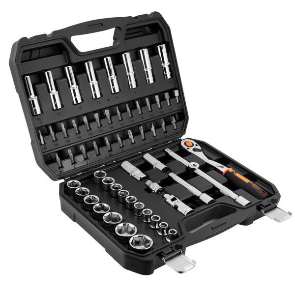 TOPEX 10-042 - ZESTAW NARZEDZIOWY 1-2 56 ELEMENTÓW CRV NEO TOOLS