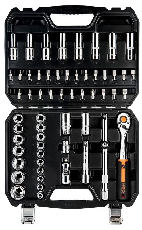 TOPEX 10-042 - ZESTAW NARZEDZIOWY 1-2 56 ELEMENTÓW CRV NEO TOOLS