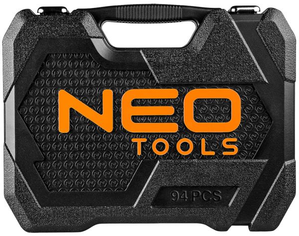 NEO TOOLS 10-062 - KLUCZE NASADOWE. 1-4. 1-2. CRV. ZESTAW 94 SZT.
