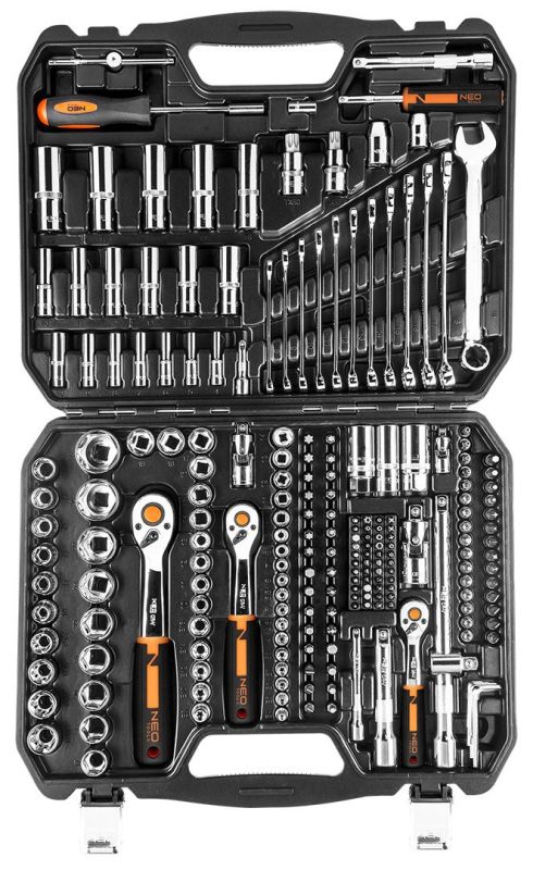 NEO TOOLS 10-076 - ZESTAW NARZĘDZIOWY 1-4. 3-8. 1-2. 219 EL.