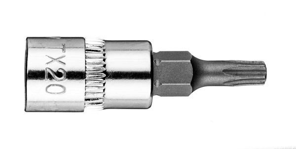 NEO TOOLS 10-324 - KOŃCÓWKA TORX TX20 NA NASADCE 1-4. KRÓTKA. 37 MM