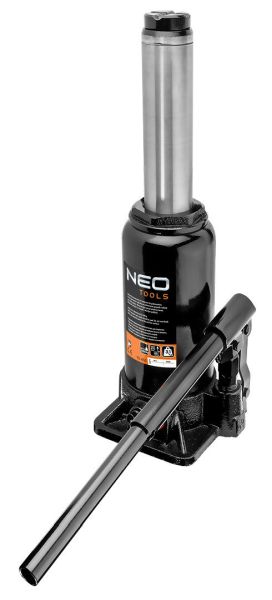 NEO TOOLS 10-451 - PODNOŚNIK HYDRAULICZNY SŁUPKOWY BUTELKOWY 3T 195-370MM NEO