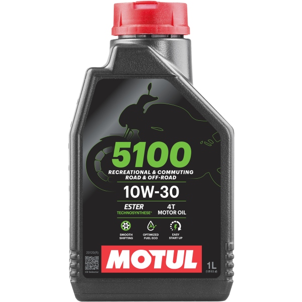 Motul 104062 - OLEJ MOTUL 10W30 1L 5100 4T ESTER TECHNOLOGY - MOTOCYKLE