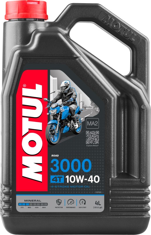Motul 107693 - OLEJ MOTUL 10W40 4L 3000 4T MINERALNY - MOTOCYKLE