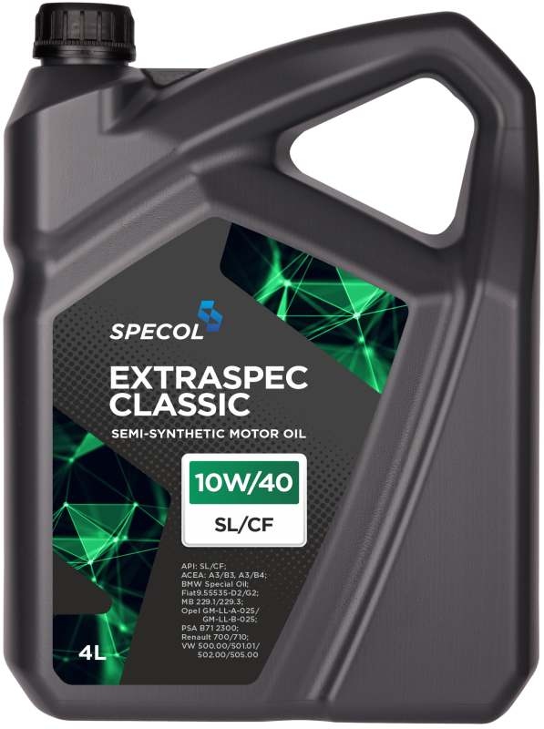 Specol 103111 - OLEJ SPECOL 10W40 4L EXTRASPEC CLASSIC SL-CF -A3-B4 - 9.55535-D2-G2 - 229.3 - B71 2300 - RN0710 - 502.00 505.00