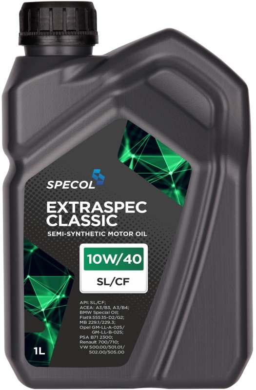 Specol 100853 - OLEJ SPECOL 10W40 1L EXTRASPEC CLASSIC SL-CF -A3-B4 - 9.55535-D2-G2 - 229.3 - B71 2300 - RN0710 - 502.00 505.00