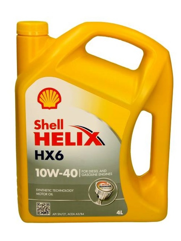 Shell 550053776 - OLEJ SHELL 10W40 4L HELIX HX6 SN-CF - 229.3 - RN700 - 502.00 505.00