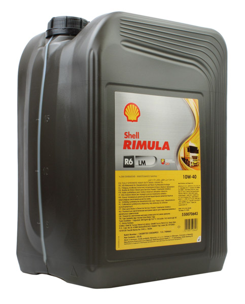 Shell 550070643 - OLEJ SHELL 10W40 20L RIMULA R6 LM - JERRY CAN - SAMOCHODY CIĘŻAROWE
