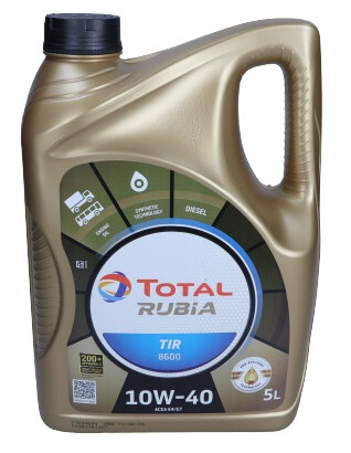 TOTAL Energies 2213670 - OLEJ TOTAL 10W40 5L RUBIA 8600 E9-E7 - 228.5 - VDS-3 - 3277 - RLD-2 - LDF-3 - DAF LONG DRAIN