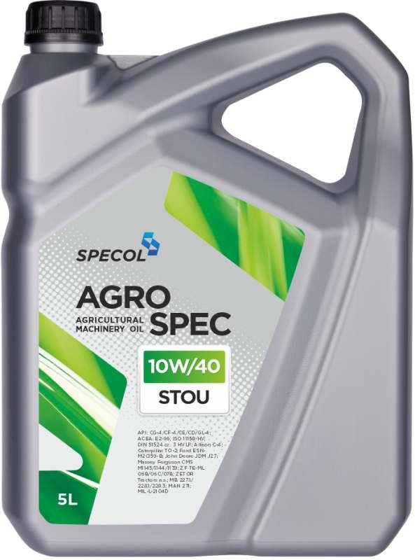 Specol 100405 - OLEJ SPECOL 10W40 5L AGROSPEC STOU CG-4 - 227.1 228.1 228.3 - MAN 271