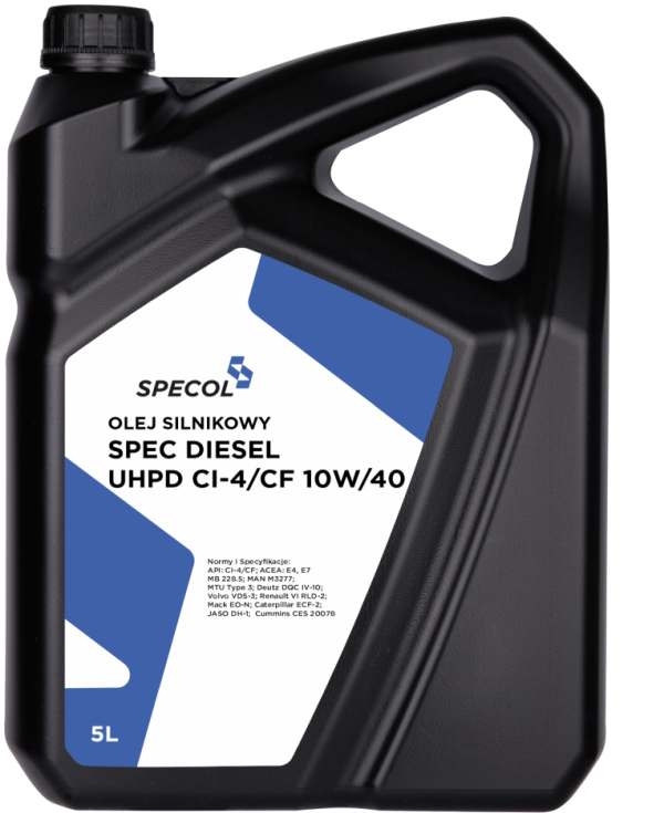 Specol 101683 - OLEJ SPECOL 10W40 5L SPEC DIESEL UHPD CI-4-CF - E4-E7 - 228.5 - VDS-3 - RLD-2 - LDF-2 - M3277