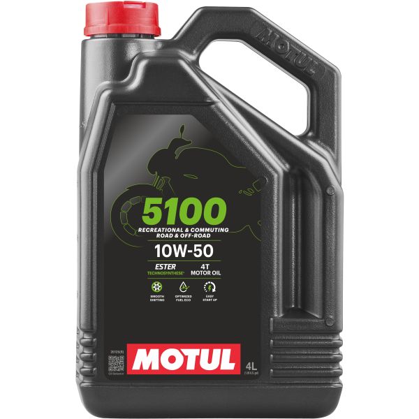 Motul 104076 - OLEJ MOTUL 10W50 4L 5100 4T - MOTOCYKLE