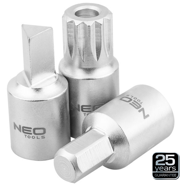 NEO TOOLS 11-235 - KLUCZE DO SPUSTU OLEJU 3-8. ZESTAW 18 SZT.