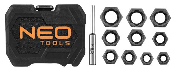NEO TOOLS 11-922 - NASADKI. DO USZKODZONYCH NAKRĘTEK. KRÓTKIE - ZESTAW 11 SZT.